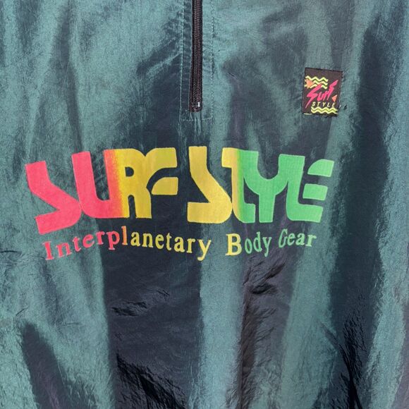 Surf Style Vintage Windbreaker Jacket One Size - Picture 2 of 10